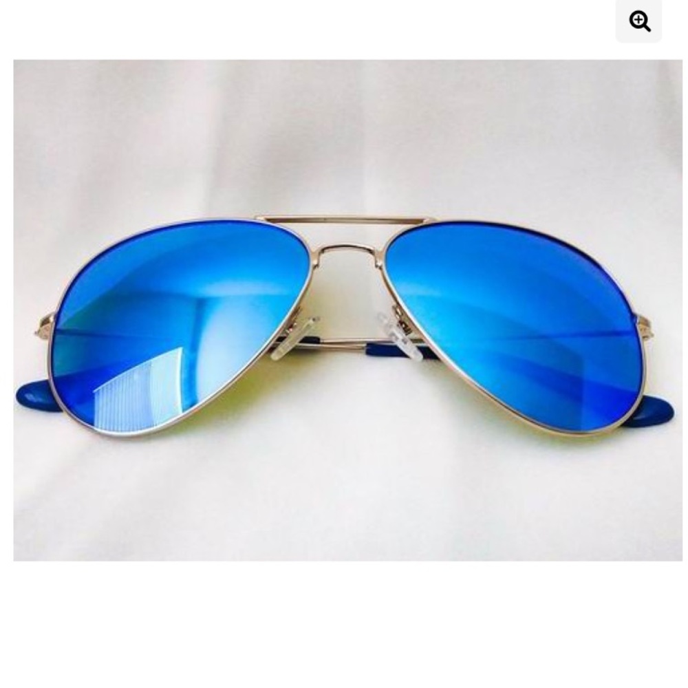Moni Shades – Baby Blue Lens Aviator Sunglasses